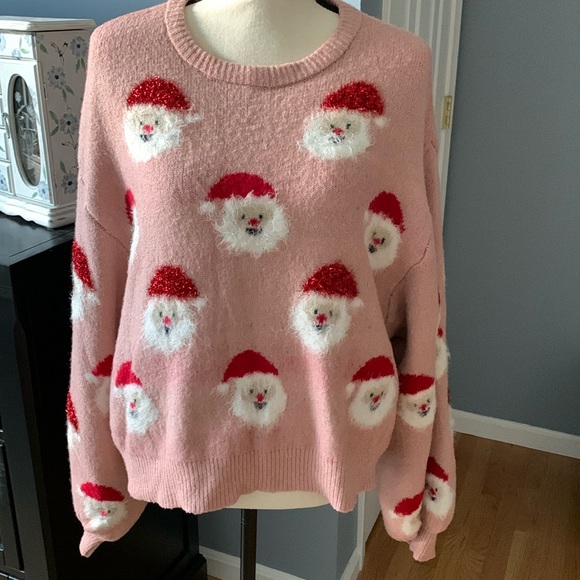 🌺BOUTIQUE🌺 Sweaters - 🎄SANTA FACE SWEATER🎄